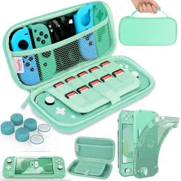 Bags HEYSTOP Compatible with Switch Lite Carrying Case Switch Lite Case with Soft TPU Protective Case Games Card 6 Thumb Grip Caps