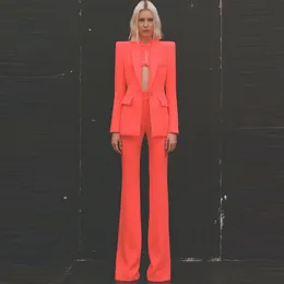 Kadınlar Suits Blazers 2024S/S Yıldız One Düğme Takımı+Mikro Alevli Pantolon Takım Set İki Parça