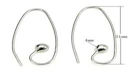 10PCSLOT 925 STERLING SILVER EARRING HOOK CLASPS DIYクラフトジュエリーギフトのコンポーネントを見つける08x4x12x30mm wp0687628301