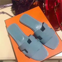 Orans sandali in pelle estiva piatta vera pecora ouce pelle estate slide coccodrillo flops sexy tacchi sandali disegni arancione scuffrem6