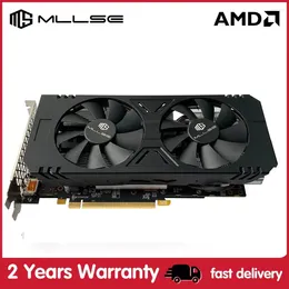 بطاقات الرسومات MLLSE بطاقة AMD RX 590 لعب 8 جيجابايت GDDR5 GPU 256BIT 8PIN RADEON RX590 COMPUTION