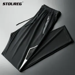 Pants Summer Ice Silk Sports Pants, Breattable Fitness Running Sweatpants, QuickDry Workout Athletic Training Running Pants