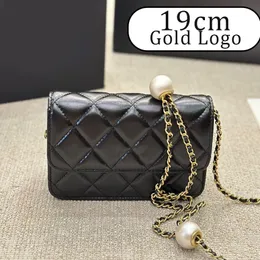 Дизайнерские сумки CC пакеты Woc Bag Wom Womens Crossbody Designer Высококачественная сумочка PU или кожаная розовая черная белая цепная мешка Жемчужные золотые шарики алмаз кошелек сумка для богатства