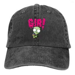 Beret Gir Robot Cartoon Classic Baseball Cap Men Hats Women Visor Protection Snapback Invader Zim Gaz Membrane Animated Caps