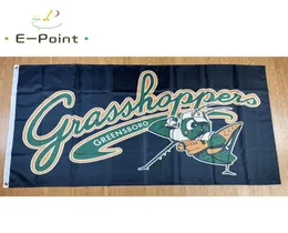 Milb Greensboro Grasshoppers Flagge 35ft 90 cm150 cm Polyester Banner -Dekoration Fliege Hausgarten Festliche Geschenke2044520