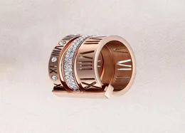 Designer di alta qualità per Woman Ring Zirconia Engagement Titanium Steel Love Wedding Anelli d'argento Gold Rose Gold Digital Jewelr4292955