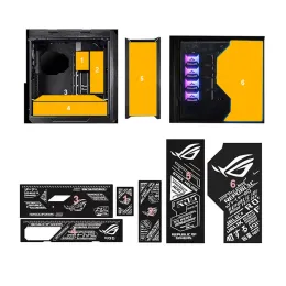 Towers 6pcs ARGB Anime STRIX Helios Lighting Panels For ASUS ROG GX601 Case,Customized AURA SYNC Camers Cabinet Lightboard,Refit Plate