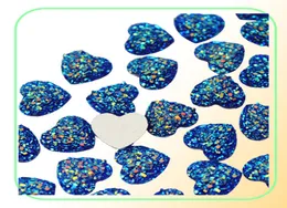 200 pcs 12mm glitter ab color cuore resina rinostone cabochon back piatto in pietra di cristallo applique non fissa per decorazione fai -da -te ZZ507085034