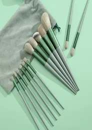 Fashion 13pcs Matcha Green Unicorn Benwels Set con fusione di sacchetti per la spazzola per occhiali kit di trucco per il trucco per la spazzola per occhio Maquillaje8686017