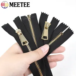 1/2pcs 15-80cm 5# Metal Auto Lock Zipper Coil Open/Close-End Sterys for Sewing Cloth zips Zips Kit Accessories