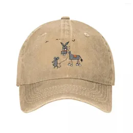Ball Caps Funny Mouse Walking A Donkey I Dont Give Rats Ass Cowboy Hat Thermal Visor |-F-| Men Women'S