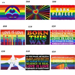 90x150 cm Omosessuale Philadelphia Philly LGBT Gay Pride Rainbow Flag Home Dish Home Friendly LGBT Flag Banners CPA4205