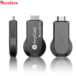 Box anycast m100 2.4g/5g 4k miracast أي لاسلكي يلوبين لـ dlna airplay tv stick wifi display receiver for ios android pc