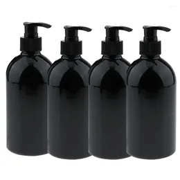 Liquid Soap Dispenser 4Pcs 500mL PET Empty Lotion Pump Bottles Shampoo Refillable Dispensers Salle De Bain