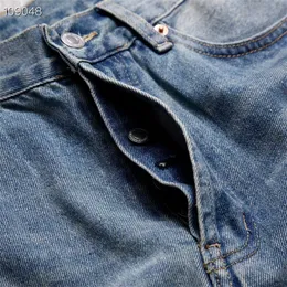 23SS toppkvalitet diamant inlaid Kapok jeans män kvinnor blått ljusblått fint tvättat tungt tyg överdimensionerad denim byxor techwear
