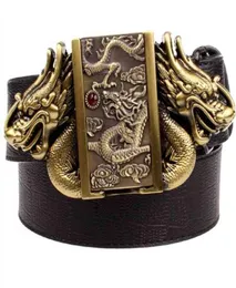 Double Dragon Genuine Leather Belt Lighter Plage Plage Buckle لشركة Zippo Trading Company1115383