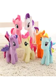 Unicorn Plush Toys 25 см чучела животных My Toy CollectionD Edition Отправить Ponies Spike for Kids Рождественские подарки8280563