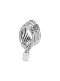 Autentico anello di band prigionieri per donne UNODE50 925 gioielli placcati in argento sterling si adattano all'europeo Uno De 50 Style Gift Men Rings ANI4539856
