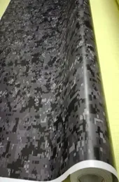 Премиальная черная темно -серая городская ночная цифровая камуфляжная обертка с воздушным пузырьком пиксель камуфляж наклейка 152x302608671