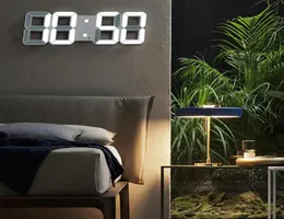 LED -klocka Alarm klocka USB -laddning Elektroniska digitala klockor Wall Horloge 3D Dijital Saat Home Decoration Office Table Desk Clock3126065966