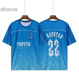 Erkek Tişörtler Futbol Formaları Trapstar Style T Shirt Erkek Kadınlar Tranning Run Egzersiz Nedensel Kısa Kollu Hızlı Kurutma Serin Serinletici T-Shirt 220924