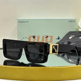 Hög version O-W Glasses Designer Solglasögon Original Polariserad ny Hip Hop Punk Y2K Fashion Mans solglasögon UV400 Högsta kvalitet Keep Real With Box