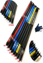 2018 Son Beyaz Ahşap Bilardo Havuz İpuçları 95mm Tip Bakır ile 12 Splited Pirinç Ortak Snooker Cue Sticks, Hediye Olarak İşaret Torbası 6175105