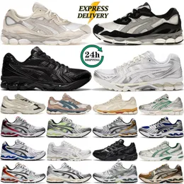 Designer Men Donne Donne Running Shoes Gelnyc Grafite Oyster Grey GT2160 Kayanos14 Cream Solar Power Oatmeal Fallo Arancia Silver Pure Silver Orange Trainer