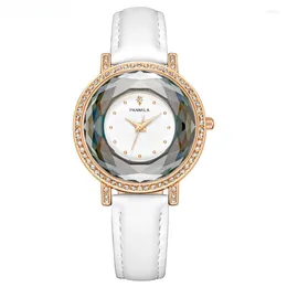ساعة Wristwatches Luxury Women Watches Pu Belt Watch Starry Sky Female Clock QuartzwristWatch Fashion Ladies Wrist Relogio feminino