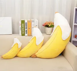 Long Peeling Banana Pillow Cushion Söt plysch Toy Doll Dekorativ kudde för soffa eller bil Creative Home Furnishing Cushion9012875