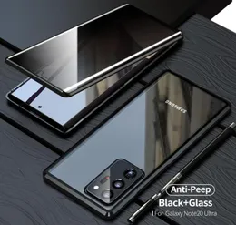 Antispy Cases Antipeeping Privacy Protection Magnetic Adsorption Tempered Glass Case für Samsung Galaxy Note 20 Ultra S20 S21 NO6135912