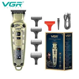 Clippers VGR Hair Clipper do fryzury Hair TRIMREM BRODELSES Fryzjer Włosy Maszyna Krojenie Digital Wyświetlacz dla mężczyzn V901