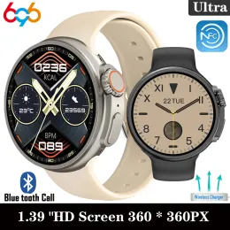 Uhren K9 Ultra Pro Men Smart Watch 1.39 "Round Screen Blue Tooth Call drahtloses Ladung wasserdichte NFC Sports Tracket Women Smartwatch