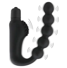Массаж 10 режима Вибрирующая анальная заглушка влагалища Pspot Prostate Massager Sex Toy для пары G Spot Massager для взрослых секс -продукт для женщин 4729199