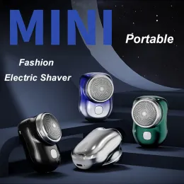 Shavers Men's Portable Electric Shaver Mini Electric Shaver Washable Beard Trimmer USB Recharge Men's Razor Face Full Body Shave Razor