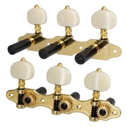 Kabel 2 Bretter Klassische Gitarren -Tuning Peg Acoustic Gitarrentuner 1:18 Tuning Key 3 links 3 rechte Gitarren Knöpfe Ersatz Gitarrenteil