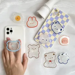 NEW Glossy Popular Cartoon Animal Transparent Expandable Grip Tok Phone Holder Finger Ring Foldable Phone Socket Griptok Holder