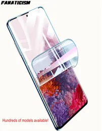 Full Cover TPU Clear Screen Protector Glossy Hydrogel Film för Samsung Galaxy S23 S22 S21 S20 S10 S9 S8 S7 S6 Plus Ultra Fe M51 M32830308