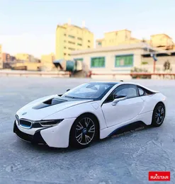 Rastar 124 BMW i8 concept car supercar Static Simulation Diecast Alloy Model Car Toy collection Christmas gift models car203S2034350