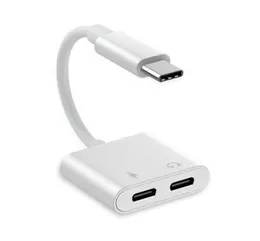 2 in 1 adattatore USB C e splitter caricabatterie 3A Carica rapida e Musica DAC Hifi 1 Tipo C Maschio a 2 Porta femmina di tipo C per Pixel Huawei7530648