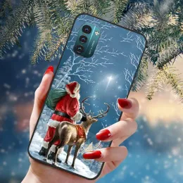 Nokia G21ケースのためにNokia G11 G60 G22 G42 X30 C31電話カバーシェルG 21 TPU Coque Capaの素敵なクリスマスソフトシリコン基地