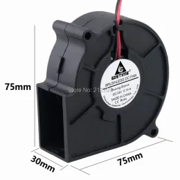 Refriamento GDSTIME DC 24V 2PIN 7CM 75mm x 30mm 70mm de refrigeração sem pincel Fan 24 volts