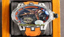 Eternity Sport Watches RRF 고품질 RDDBEX0572 Excalibur Spider Skeleton Dial Mechanical Handwinding Mens Watch 316L Stainles2175945