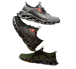 Jacksibo Work Safety Safets для мужчин летние воздухопроницаемые ботинки Работающие стальные носки антисмыслы