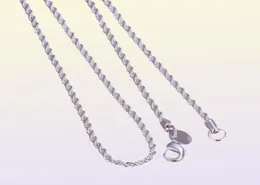 混合16039039 18039039 20039039 22039039 24039039 Women039S 2mm Chains Necklace 925 Sterli2786775