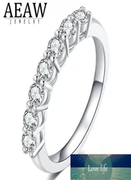 07ctw 3 mm df taglio rotondo di fidanzamento di fidanzamento moissanite lab anello a banda diamante coltivata argento sterling per donna esperta di fabbrica D8840131