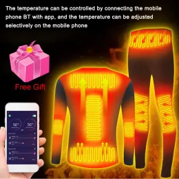 Calça aquecimento de inverno roupas íntimas térmicas de inverno calças smartphone smart temperatura controle de motocicleta roupas calças