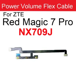 Botões de volume de potência Cabo flexível para Zte Nubia Red Magic 3 NX629J 3S 5G 5S NX659J 6 6PRO NX669J 7 NX679J 7PRO NX709J Power de volume