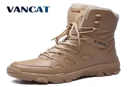 Tactical Mens Boots Special Force Leather Leather Waterproof Combat Combat Ongle Boot Work Work Men's Shoes بالإضافة إلى حجم 39-47 2010192219876