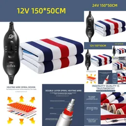 New Fast Heating 12/24V Car Electric 150x50cm Blanket Heated Auto Interior Cold Protection Accessories Keep Body Warm